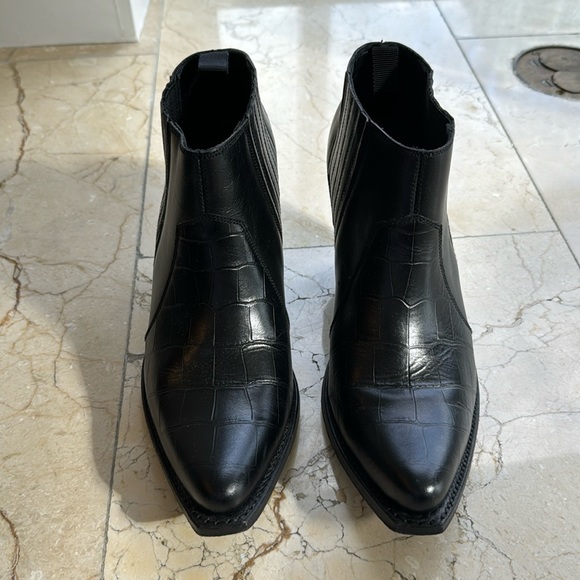 CELINE Embossed Booties Size 36 - Picture 2 of 8